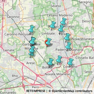 Mappa Via A. degli Occhi, 20030 Senago MI, Italia (3.42438)