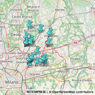 Mappa Via Giovanni Pascoli, 20864 Agrate Brianza MB, Italia (7.0825)