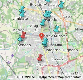 Mappa SENAGO Volta, 20037 Senago MI, Italia (2.03308)