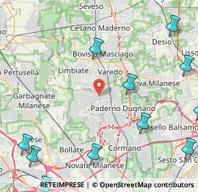 Mappa SENAGO Volta, 20037 Senago MI, Italia (6.75538)