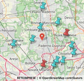 Mappa SENAGO Volta, 20037 Senago MI, Italia (4.73583)