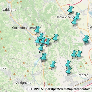Mappa Via Giacomo Matteotti, 36070 Castelgomberto VI, Italia (4.3775)