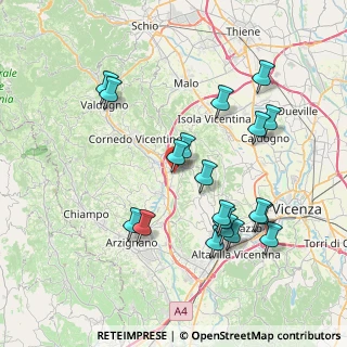 Mappa Via Giacomo Matteotti, 36070 Castelgomberto VI, Italia (7.87474)