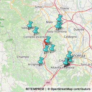 Mappa Via Giacomo Matteotti, 36070 Castelgomberto VI, Italia (7.44143)