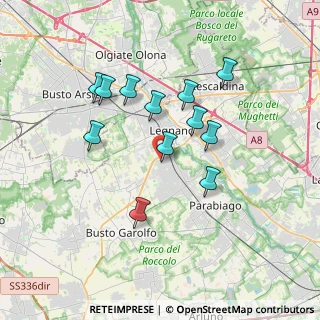 Mappa Via Toscana, 20025 Legnano MI, Italia (3.165)