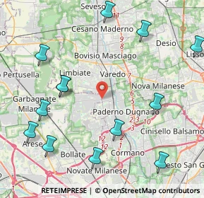 Mappa Via Comasina, 20037 Senago MI, Italia (5.55929)