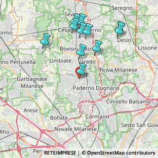 Mappa Via Comasina, 20037 Senago MI, Italia (4.25727)