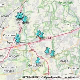 Mappa Vicolo Autostradale, 20873 Cavenago di Brianza MB, Italia (4.58538)