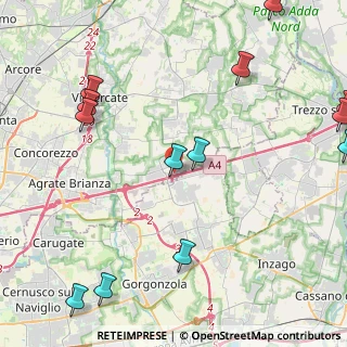 Mappa Vicolo Autostradale, 20873 Cavenago di Brianza MB, Italia (5.95923)