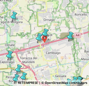 Mappa Largo J. F. Kennedy, 20873 Cavenago di Brianza MB, Italia (3.8375)