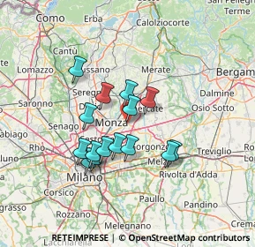 Mappa Via Cascina Malcantone, 20863 Concorezzo MB, Italia (10.99267)