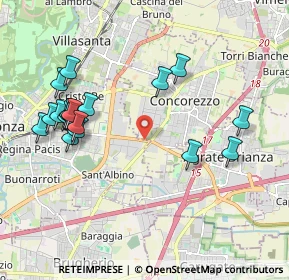 Mappa Via Cascina Malcantone, 20863 Concorezzo MB, Italia (2.129)