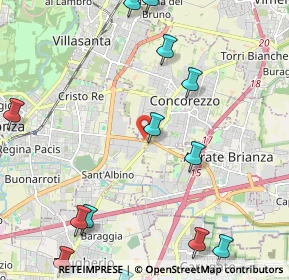 Mappa Via Cascina Malcantone, 20863 Concorezzo MB, Italia (3.00643)