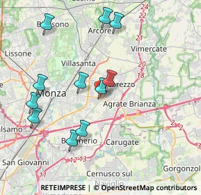 Mappa Via Cascina Malcantone, 20863 Concorezzo MB, Italia (4.01909)