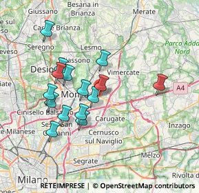 Mappa Via Cascina Malcantone, 20863 Concorezzo MB, Italia (6.49)