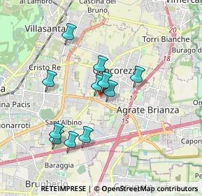 Mappa Via Fratelli Cervi, 20863 Concorezzo MB, Italia (1.55727)