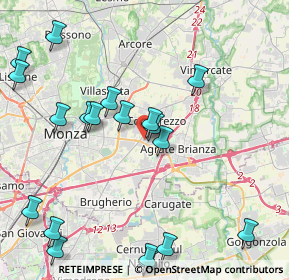 Mappa Via Fratelli Cervi, 20863 Concorezzo MB, Italia (5.196)