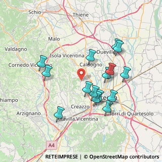 Mappa Via Trieste, 36030 Costabissara VI, Italia (7.06133)
