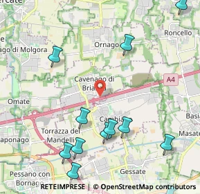 Mappa Via del Luisetto, 20873 Cavenago di Brianza MB, Italia (2.72917)