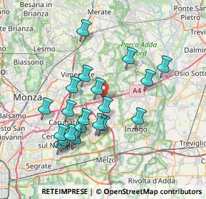 Mappa Via del Luisetto, 20873 Cavenago di Brianza MB, Italia (6.941)
