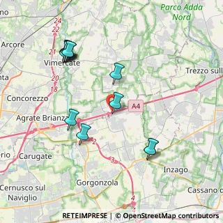 Mappa Via del Luisetto, 20873 Cavenago di Brianza MB, Italia (4.185)
