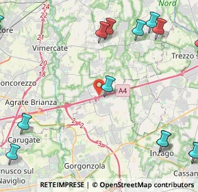 Mappa Via del Luisetto, 20873 Cavenago di Brianza MB, Italia (6.71067)