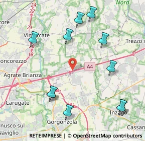 Mappa Via del Luisetto, 20873 Cavenago di Brianza MB, Italia (4.83909)