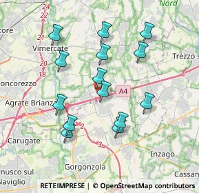 Mappa Via del Luisetto, 20873 Cavenago di Brianza MB, Italia (3.46)
