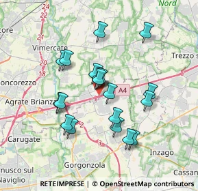 Mappa Via del Luisetto, 20873 Cavenago di Brianza MB, Italia (2.981)