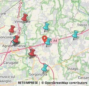 Mappa Via del Luisetto, 20873 Cavenago di Brianza MB, Italia (4.32545)