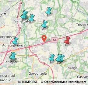 Mappa Via del Luisetto, 20873 Cavenago di Brianza MB, Italia (4.77667)