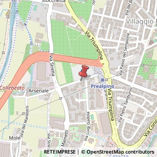 Mappa Via dell'Arsenale, 13, 25136 Brescia, Brescia (Lombardia)