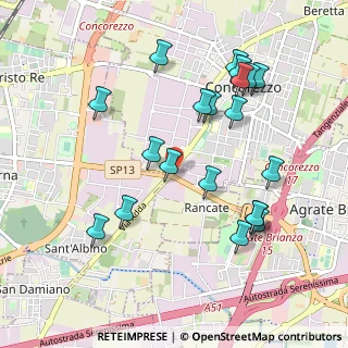 Mappa Via Cascina Giuseppina, 20863 Concorezzo MB, Italia (1.0235)