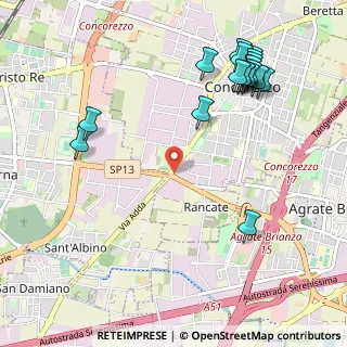Mappa Via Cascina Giuseppina, 20863 Concorezzo MB, Italia (1.282)
