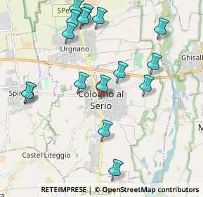Mappa Piazza Vittorio Emanuele II, 24055 Cologno Al Serio BG, Italia (2.2425)