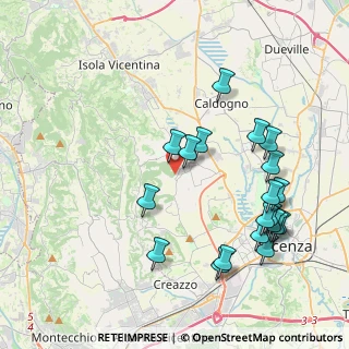 Mappa Via Polo M., 36030 Costabissara VI, Italia (4.39)