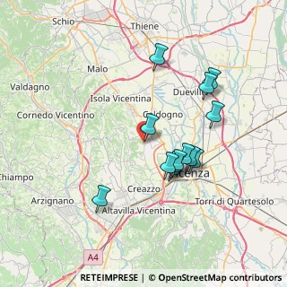 Mappa Via Polo M., 36030 Costabissara VI, Italia (6.54692)