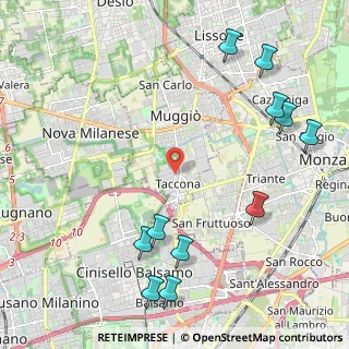 Mappa Piazza Santa Croce, 20835 Muggiò MB, Italia (2.75364)