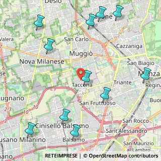 Mappa Piazza Santa Croce, 20835 Muggiò MB, Italia (2.79091)
