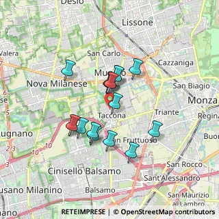 Mappa Piazza Santa Croce, 20835 Muggiò MB, Italia (1.37125)