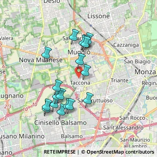 Mappa Piazza Santa Croce, 20835 Muggiò MB, Italia (1.78722)