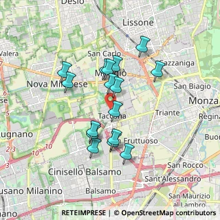 Mappa Piazza Santa Croce, 20835 Muggiò MB, Italia (1.50438)