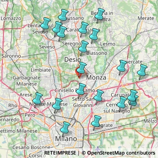 Mappa Piazza Santa Croce, 20835 Muggiò MB, Italia (9.7085)