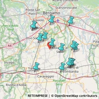 Mappa Via la Pira Giorgio, 24050 Spirano BG, Italia (7.42733)