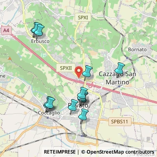 Mappa Via Rovato Centro commerciale le Porte Franche a, 25030 Erbusco BS, Italia (2.15571)