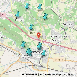 Mappa Via Rovato Centro commerciale le Porte Franche a, 25030 Erbusco BS, Italia (2.18692)