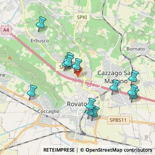 Mappa Via Rovato Centro commerciale le Porte Franche a, 25030 Erbusco BS, Italia (2.11231)