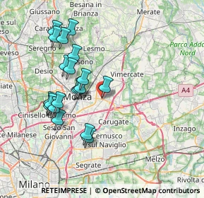 Mappa Cascina Malcantone-Brambilla, 20863 Concorezzo MB, Italia (7.173)