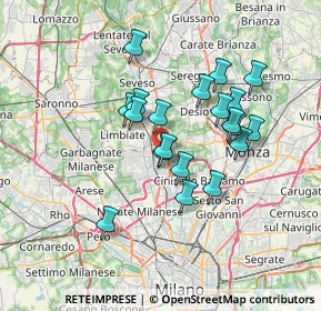 Mappa Via Carlo Maria Maggi, 20037 Paderno Dugnano MI, Italia (5.9075)