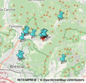 Mappa Via San Francesco, 25075 Nave BS, Italia (3.015)